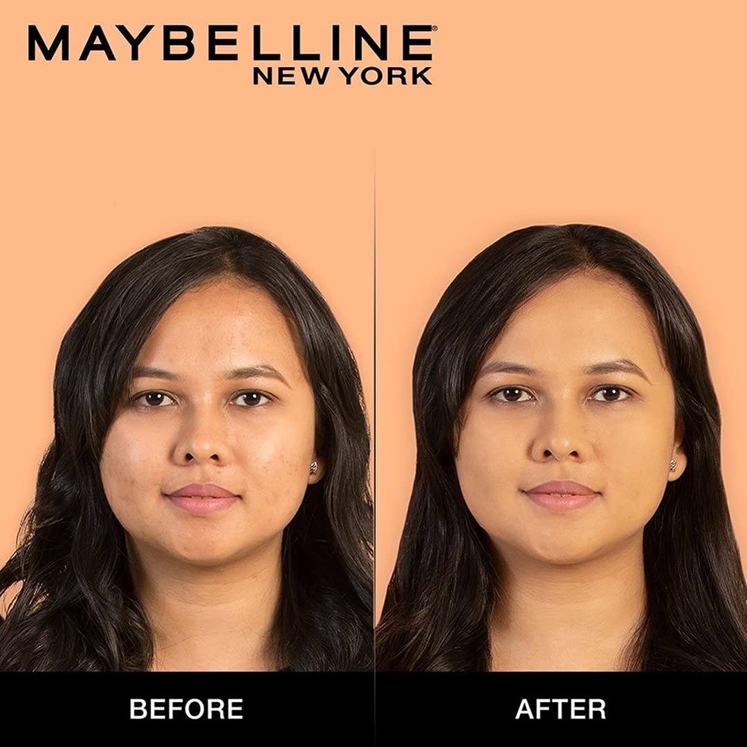 Maybelline New York Liquid Foundation, Matte & Poreless, Full Coverage Blendable Normal to Oily Skin, Fit Me, 220 Natural Beige, 18ml