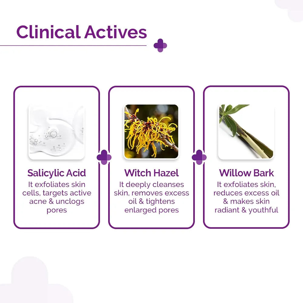 The Derma Co 2% Salicylic Acid Face Serum - 10 ml | Reduces acne & blackheads | Tightens pores | Exfoliates & soothes inflammation