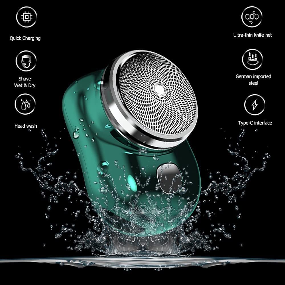New Upgrade Mini Electric Razor Shavers For Men, Rechargeable Shaver Easy One-Button Use Suitable For Home,Car,Travel Christmas Gifts, Multicolour