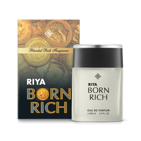 Riya Born Rich By Riya For Men Eau De Parfum Spray Citrus Woody 100 Ml Mild Fragrance Long Lasting Fragrance/Luxurious Vogue Scent