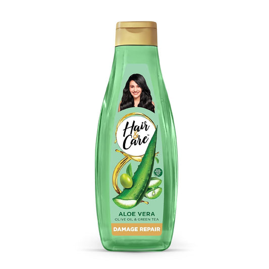 Hair & Care Damage Repair Non-Sticky Hair Oil with Aloe Vera, Olive Oil & Green Tea500 ml