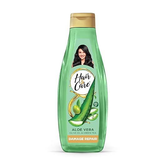 Hair & Care Damage Repair Non-Sticky Hair Oil with Aloe Vera, Olive Oil & Green Tea500 ml