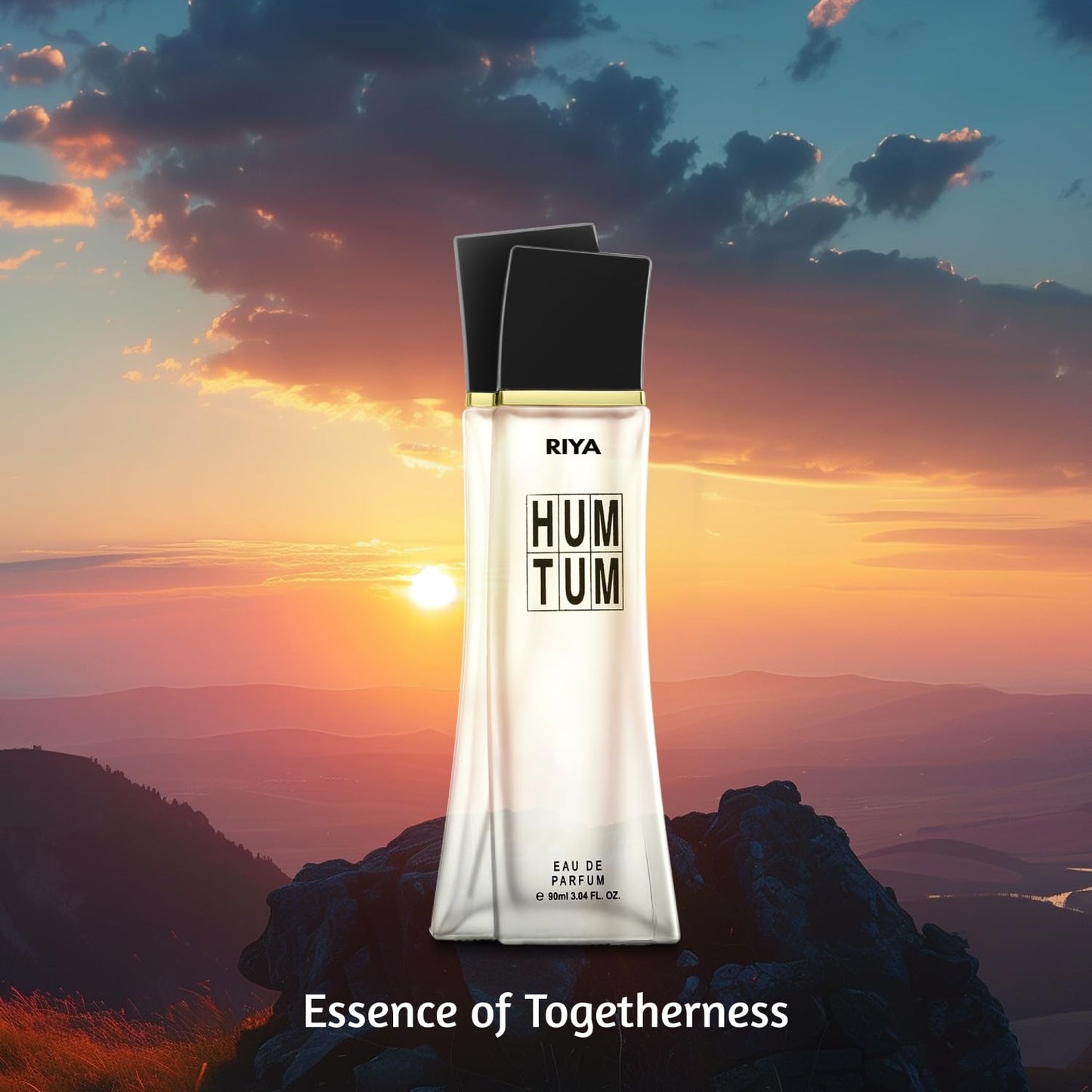 RIYA HUM TUM |Essence of Togetherness | 90 ml Perfume for Men & Women | Eau De Parfum with Long Lasting Fragrance | Citrus Floral Spicy Scent | Fragrance Spray