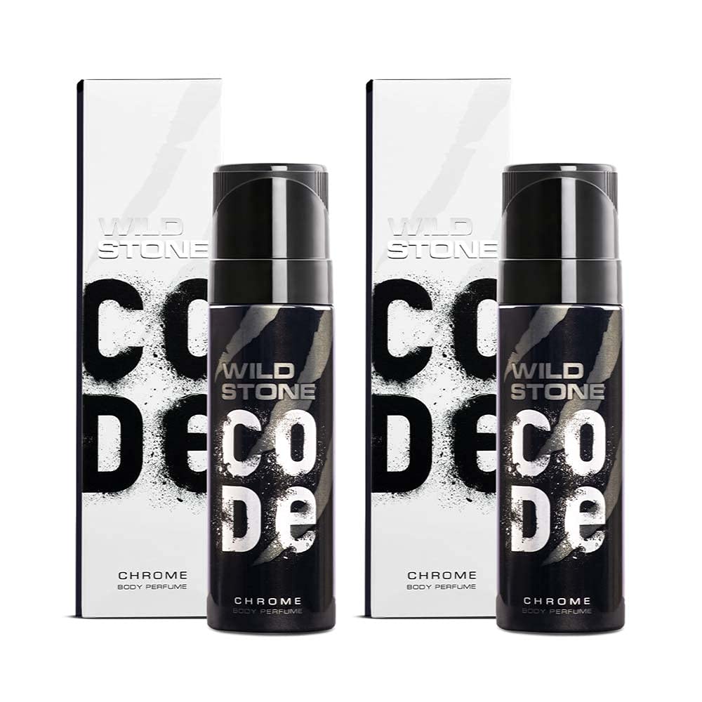 WILD STONE CODE Titanium Long Lasting No Gas Body Perfume For Men, 150Ml, Spray