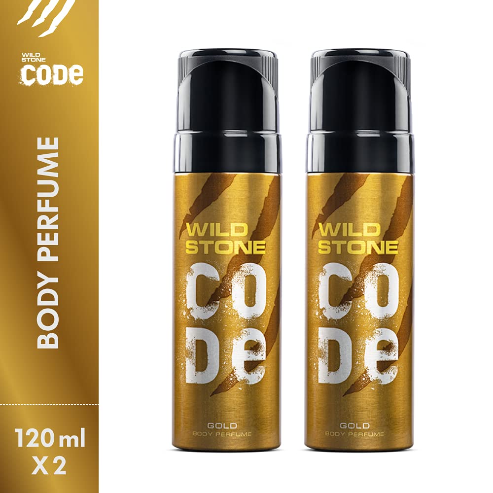 WILD STONE CODE Titanium Long Lasting No Gas Body Perfume For Men, 150Ml, Spray