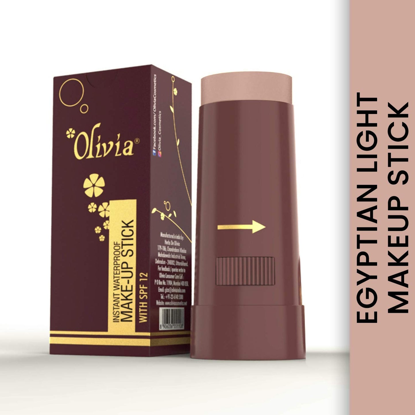 Olivia Waterproof Natural Honey Makeup Cream Concealer Pan Cake, Medium Coverage, For All Skin Types (25G, Shade No.24)