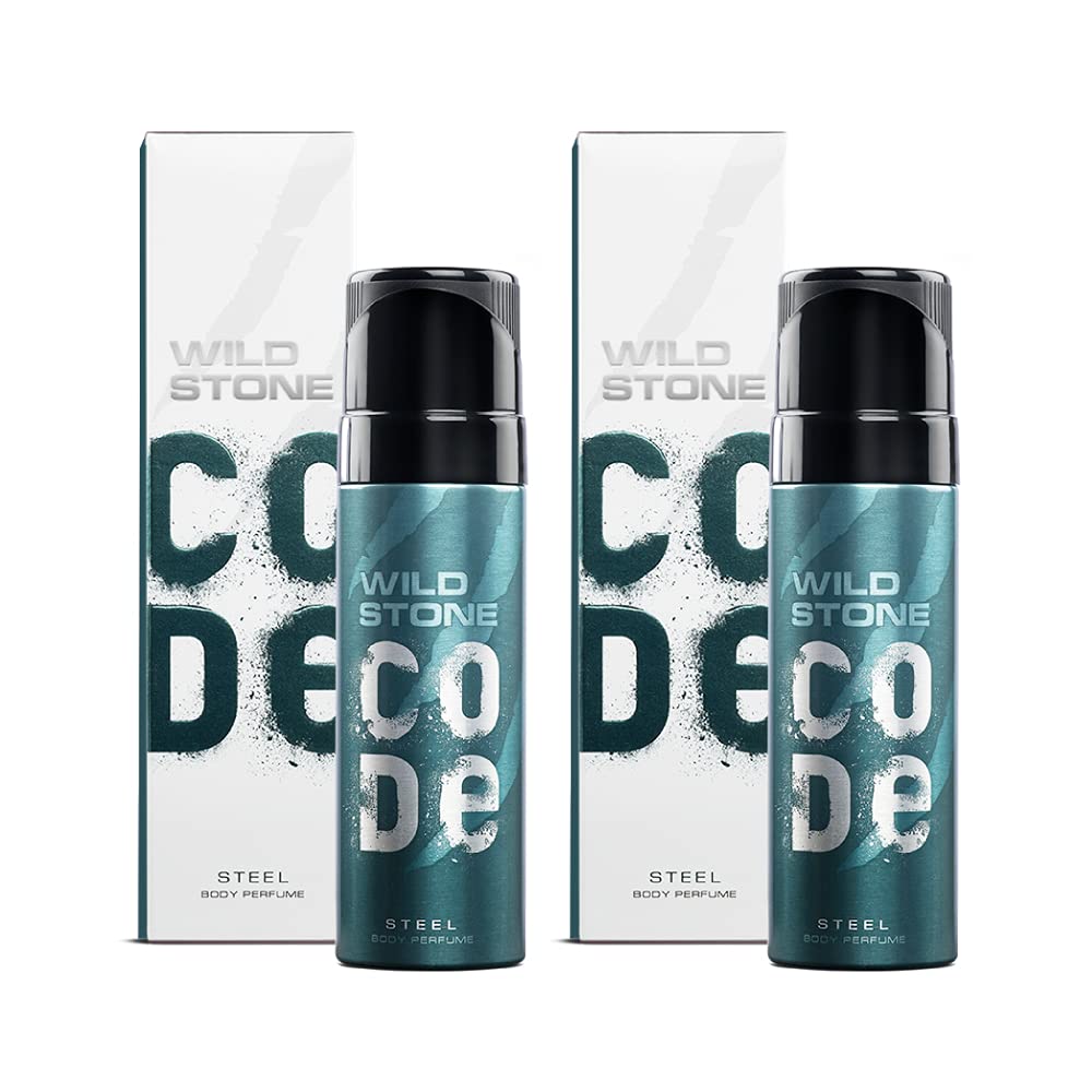 WILD STONE CODE Titanium Long Lasting No Gas Body Perfume For Men, 150Ml, Spray