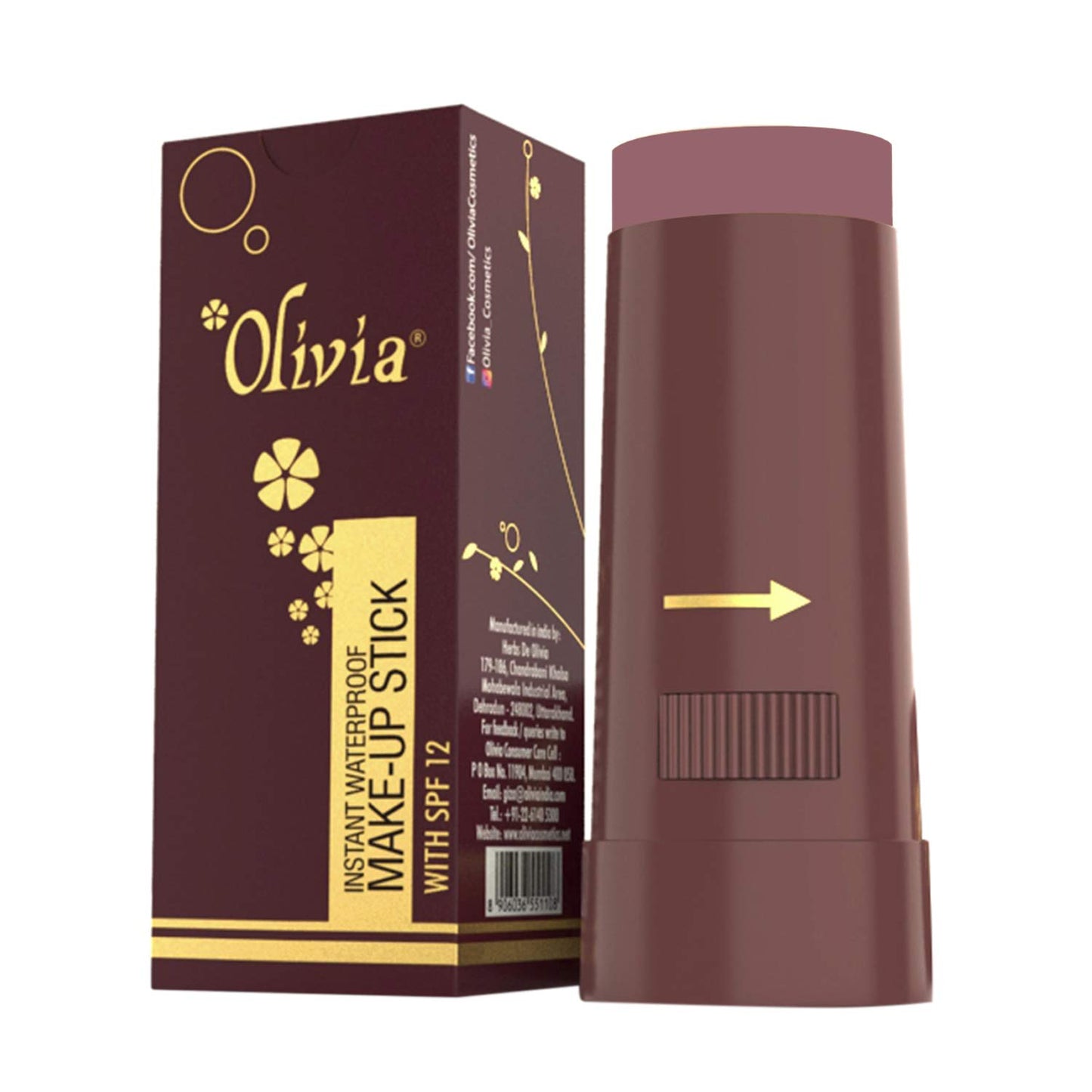 Olivia Waterproof Natural Honey Makeup Cream Concealer Pan Cake, Medium Coverage, For All Skin Types (25G, Shade No.24)
