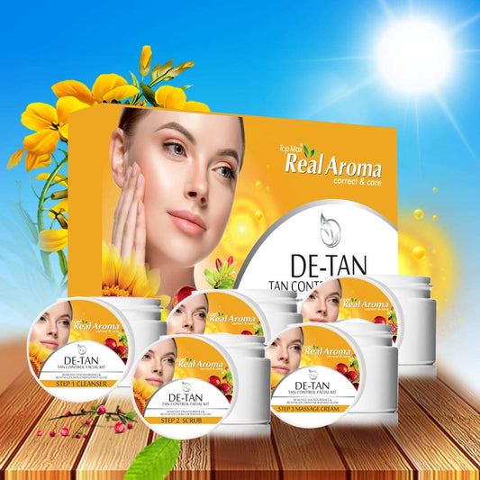 Top Max real Aroma correct and care® De-Tan Facail kit (5 in 1)