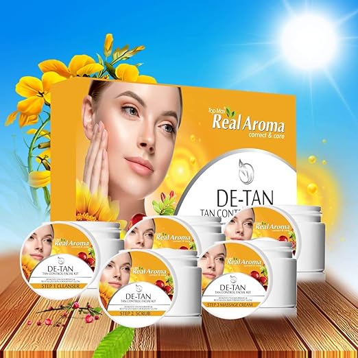 Top Max real Aroma correct and care® De-Tan Facail kit (5 in 1)