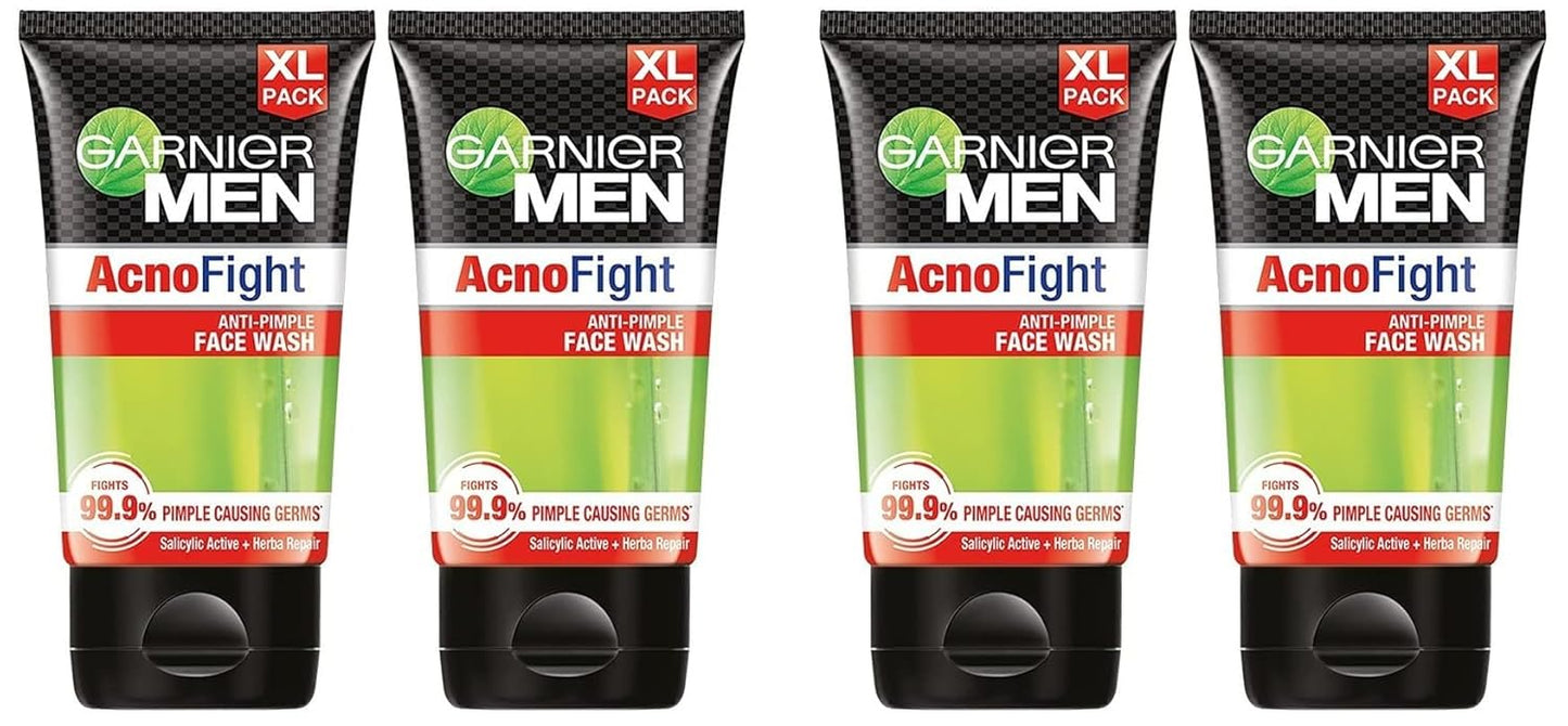 Garnier Men, Anti-Pimple Face Wash, Repairs Skin & Balances Oils, AcnoFight, 100 g
