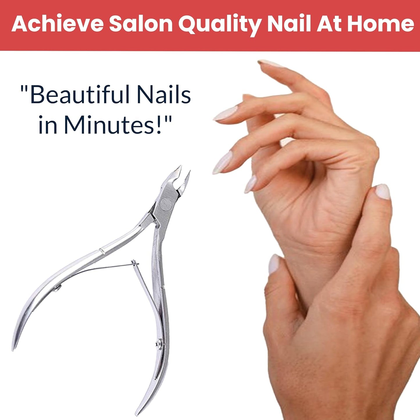 (1pc) Nail Cuticle Cutter and Pusher - Dead Skin Remover fork, Nail Cleaner for Women & Men - Cuticle Nipper for Pedicure & Manicure - Cuticle Nails Trimmer