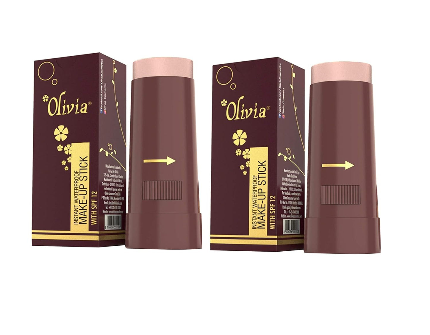 Olivia Waterproof Natural Honey Makeup Cream Concealer Pan Cake, Medium Coverage, For All Skin Types (25G, Shade No.24)
