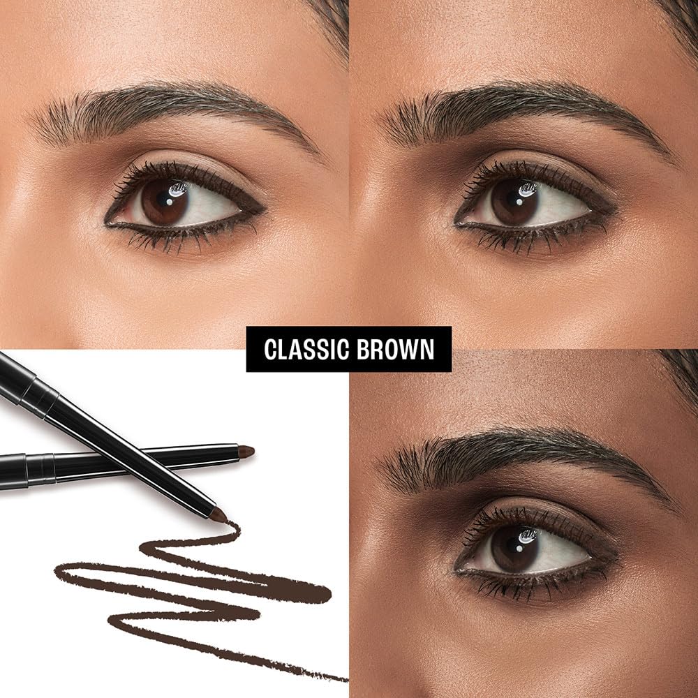 LAKMÉ Eyeconic Black Kajal 0.35 g (Combo Pack of 2) Matte Kohl Liner in a Twist Up Pencil - Waterproof, Smudge Proof & Long Lasting Eye Makeup
