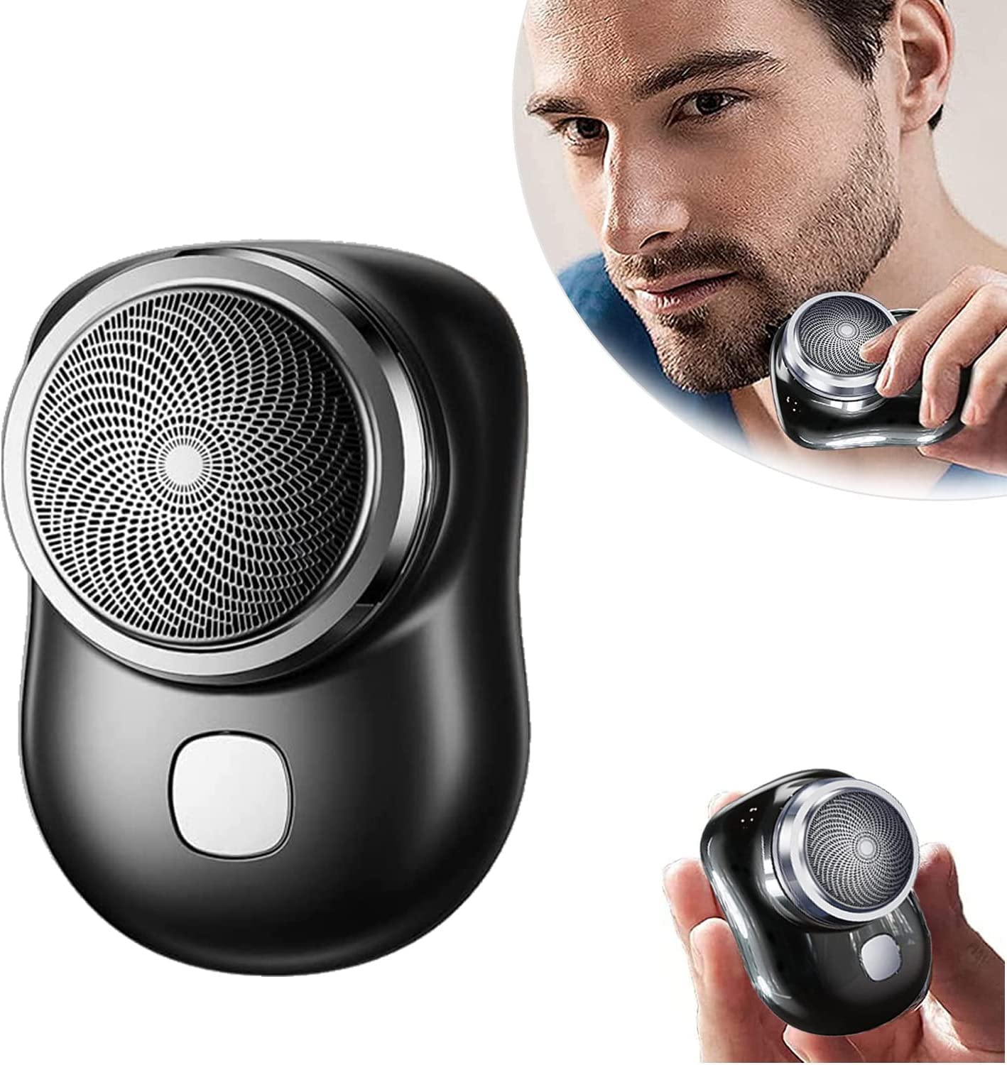 New Upgrade Mini Electric Razor Shavers For Men, Rechargeable Shaver Easy One-Button Use Suitable For Home,Car,Travel Christmas Gifts, Multicolour
