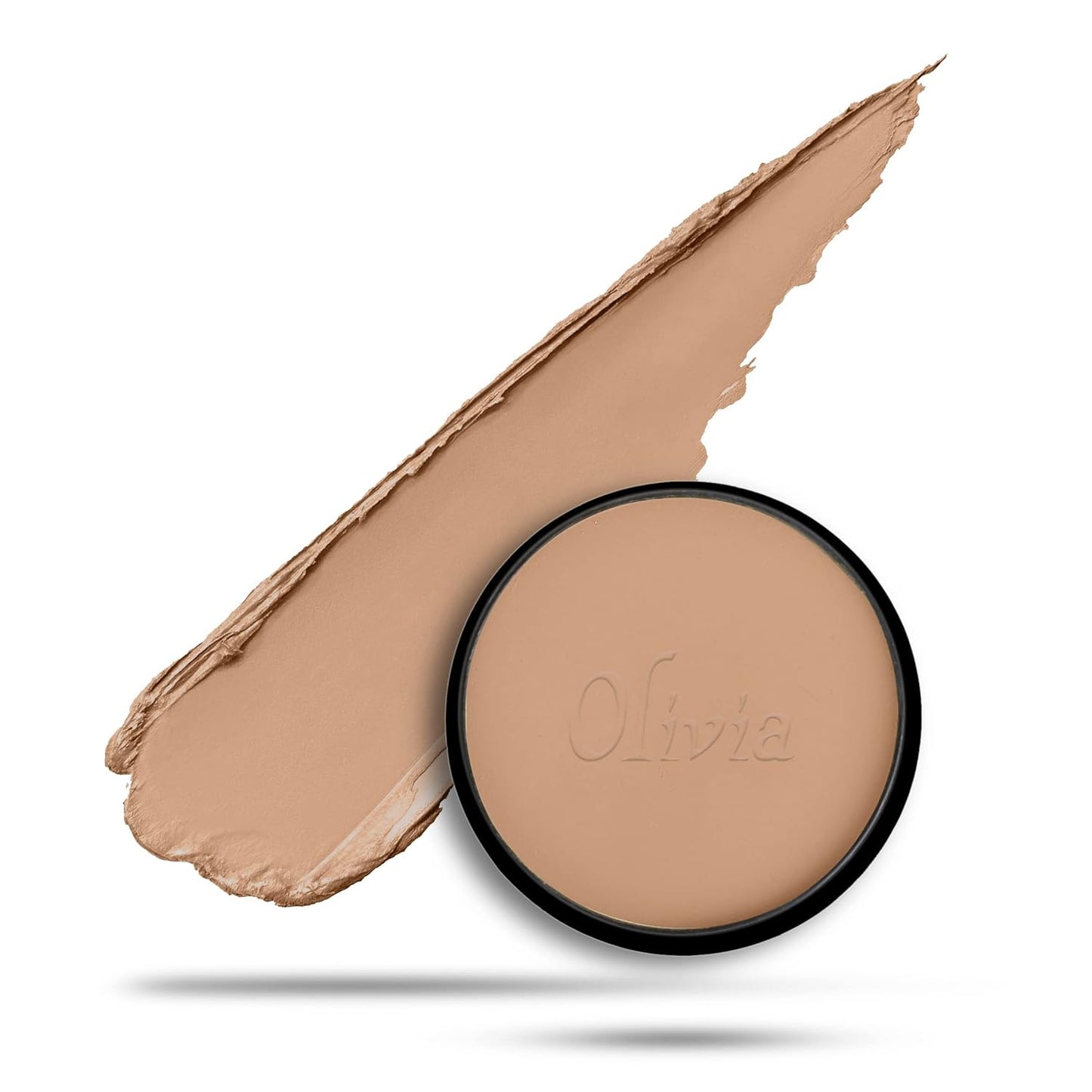 Olivia Waterproof Natural Honey Makeup Cream Concealer Pan Cake, Medium Coverage, For All Skin Types (25G, Shade No.24)