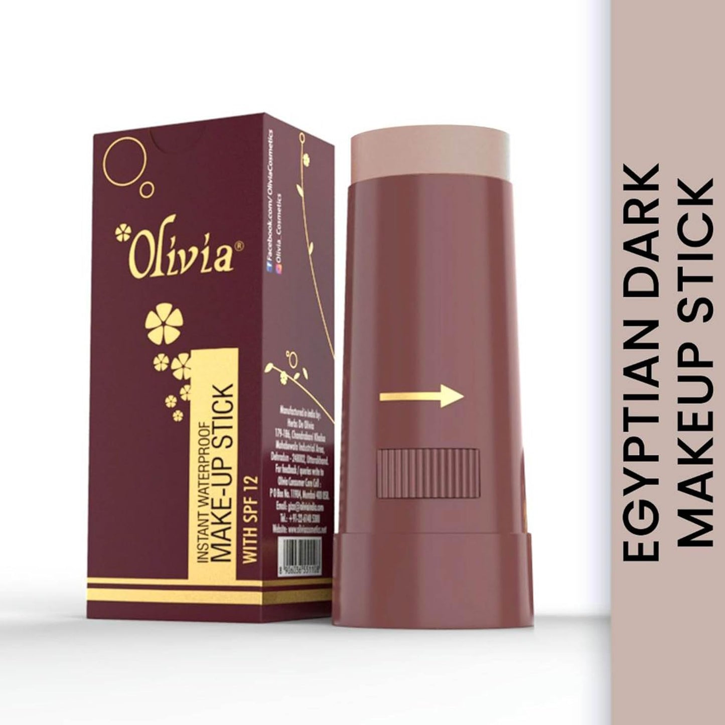 Olivia Waterproof Natural Honey Makeup Cream Concealer Pan Cake, Medium Coverage, For All Skin Types (25G, Shade No.24)