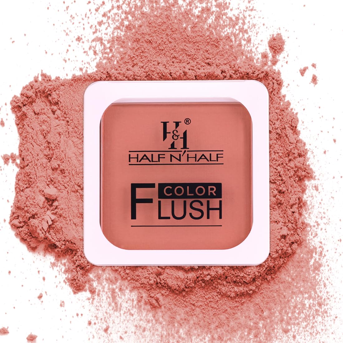 Half N Half Color Flush|Enriched with Vitamin E|Long Lasting Formula|Blendable & Buildable Texture|Matte Finish|For All Skin Types|Gives rich color to cheeks|One Stroke Color Pay Off- Nude Peach