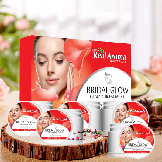 Top Max real Aroma correct and care® ब्राइडल ग्लो फेसेल किट (5 इन 1)