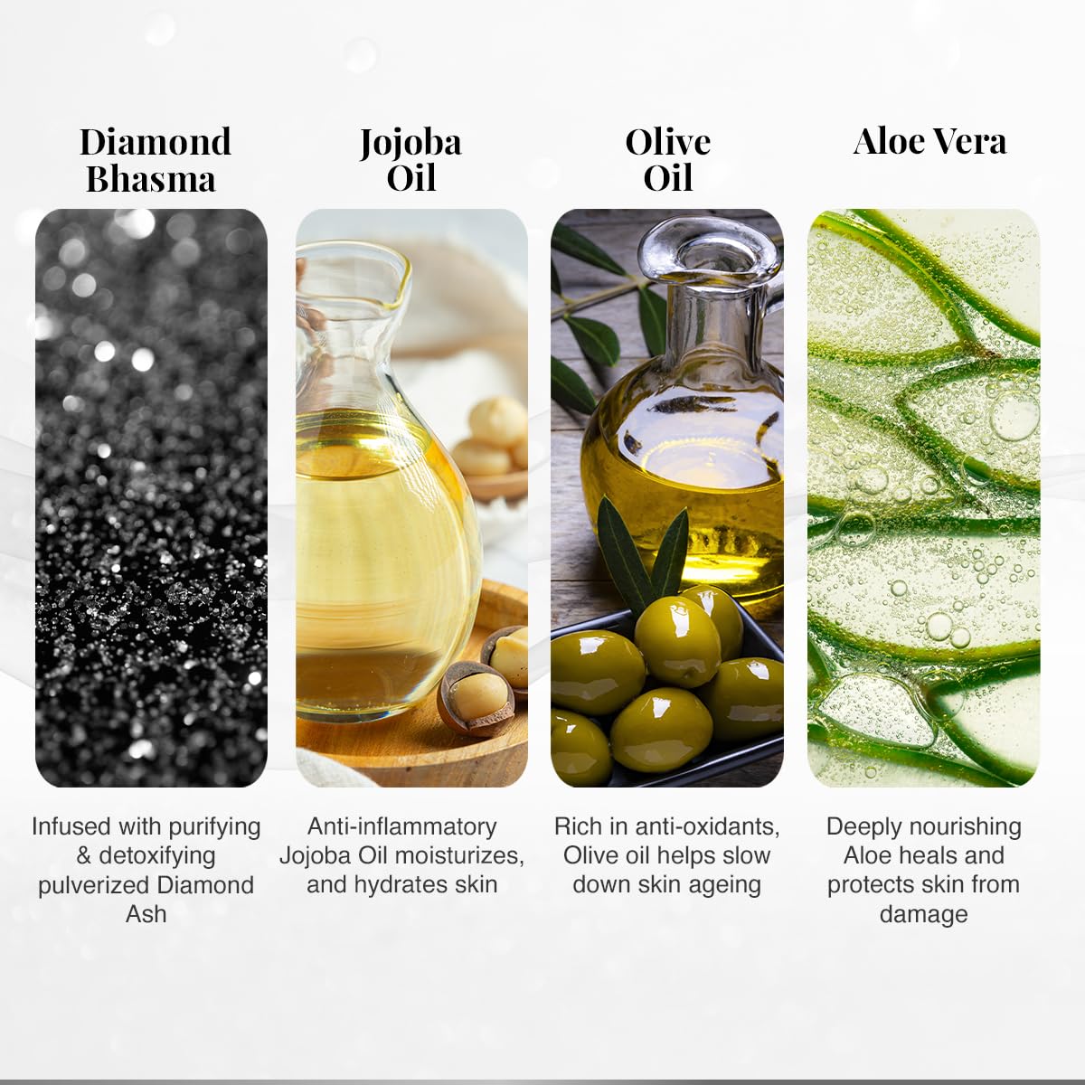 VLCC Diamond Facial Kit - 60g | Skin purifying with Parlour Glow | Improves Elasticity, Brightens and Lightens Patchy Damaged Skin | With Colloidal Diamond, Jojoba Oil, Olive Oil & Aloe Vera.