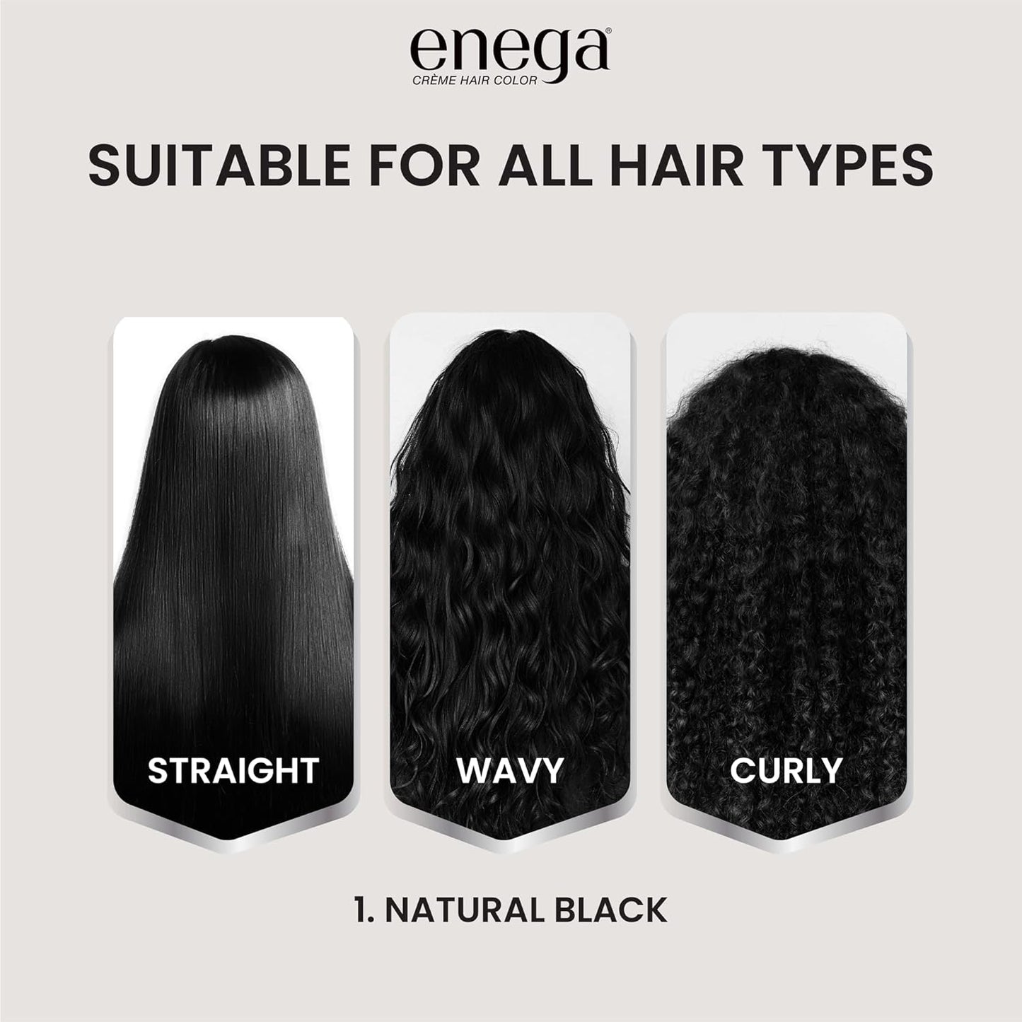 Enega No Ammonia Grey Coverage Long Lasting Creme Hair Color with Argan Oil & Green Tea Extract - Pack of 1(150 ML) (Golden Blonde)