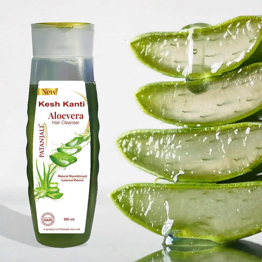 Patanjali 2 x Kesh Kanti Aloe Vera Hair Cleanser 180ml (6.76 oz)