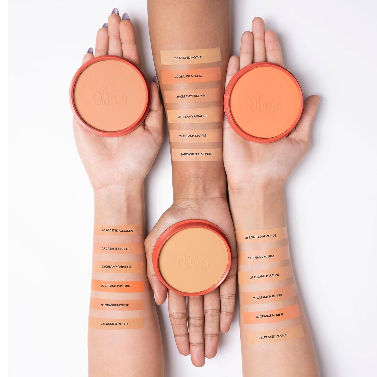 Olivia Waterproof Natural Honey Makeup Cream Concealer Pan Cake, Medium Coverage, For All Skin Types (25G, Shade No.24)