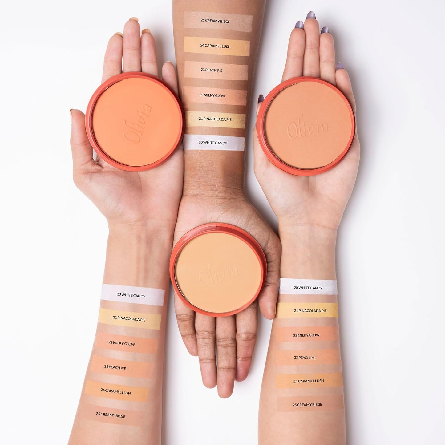 Olivia Waterproof Natural Honey Makeup Cream Concealer Pan Cake, Medium Coverage, For All Skin Types (25G, Shade No.24)