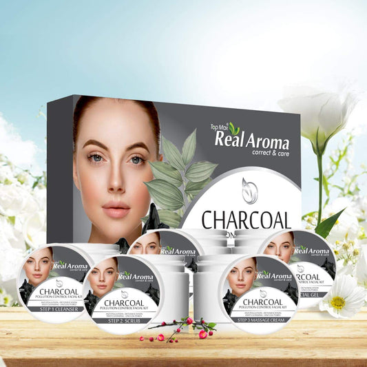 Top Max real Aroma correct and care® Charcoal Facail kit (5 in 1)