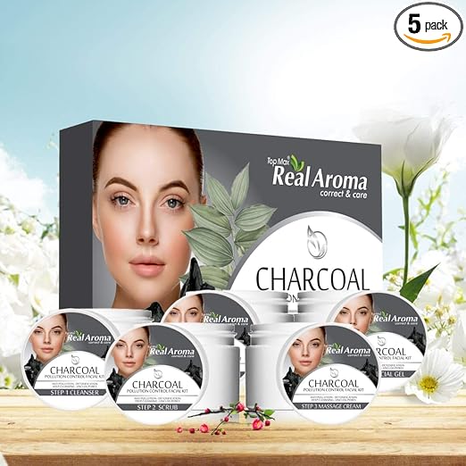 Top Max real Aroma correct and care® Charcoal Facail kit (5 in 1)