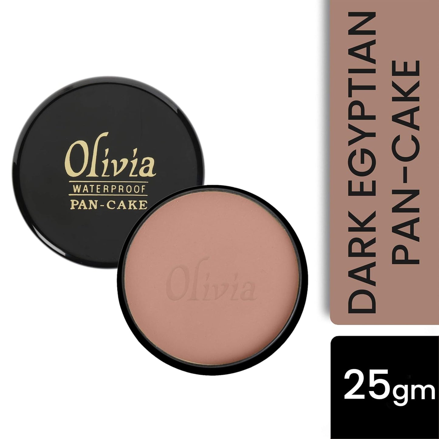 Olivia Waterproof Natural Honey Makeup Cream Concealer Pan Cake, Medium Coverage, For All Skin Types (25G, Shade No.24)