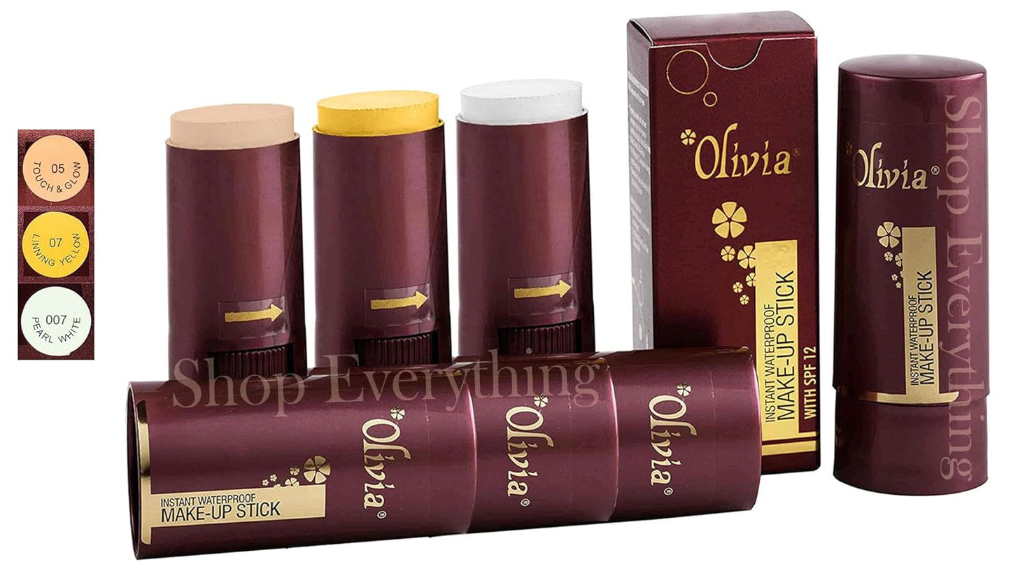 Olivia Waterproof Natural Honey Makeup Cream Concealer Pan Cake, Medium Coverage, For All Skin Types (25G, Shade No.24)