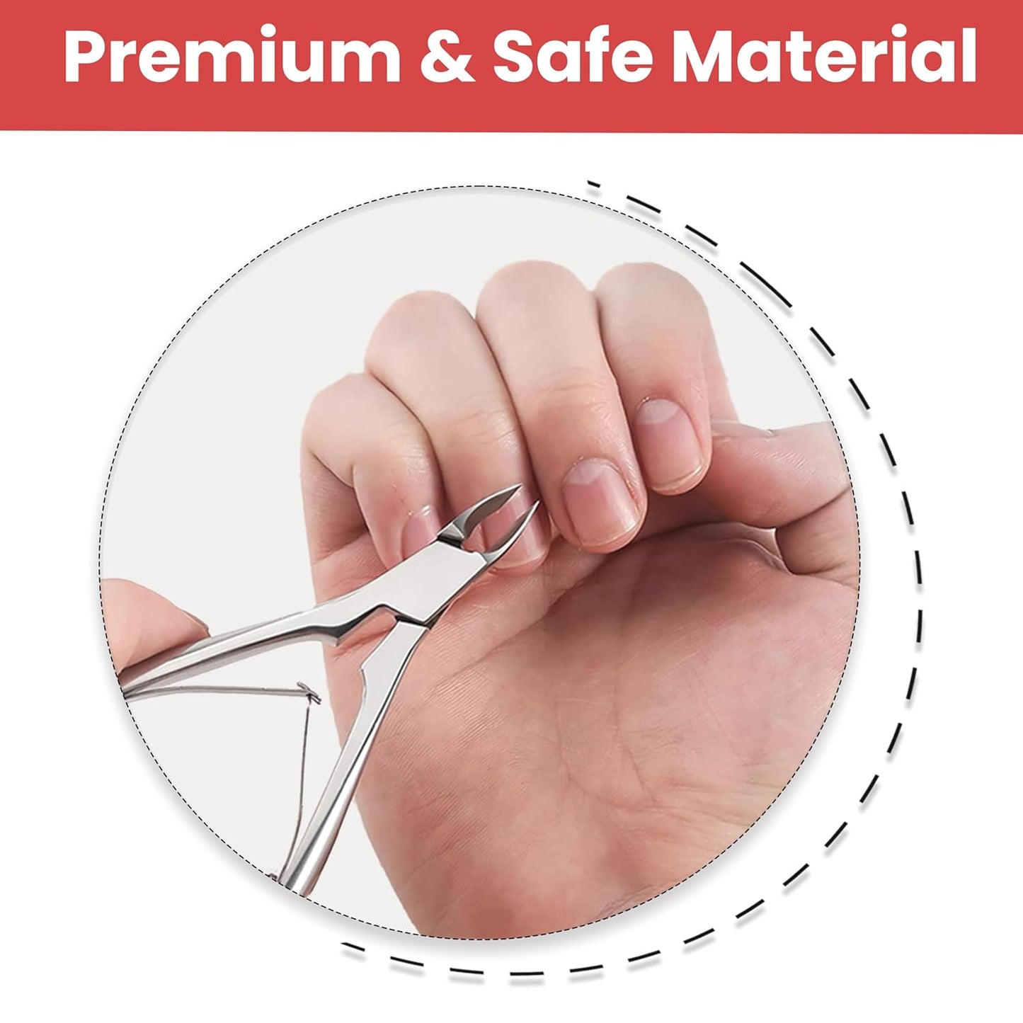(1pc) Nail Cuticle Cutter and Pusher - Dead Skin Remover fork, Nail Cleaner for Women & Men - Cuticle Nipper for Pedicure & Manicure - Cuticle Nails Trimmer