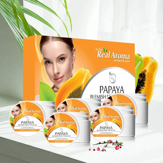 Real aroma Papaya Facail kit (5 in 1)