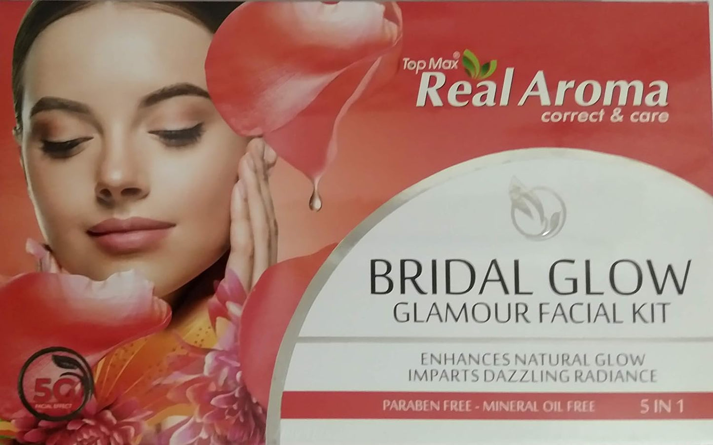 Top Max real Aroma correct and care® ब्राइडल ग्लो फेसेल किट (5 इन 1)