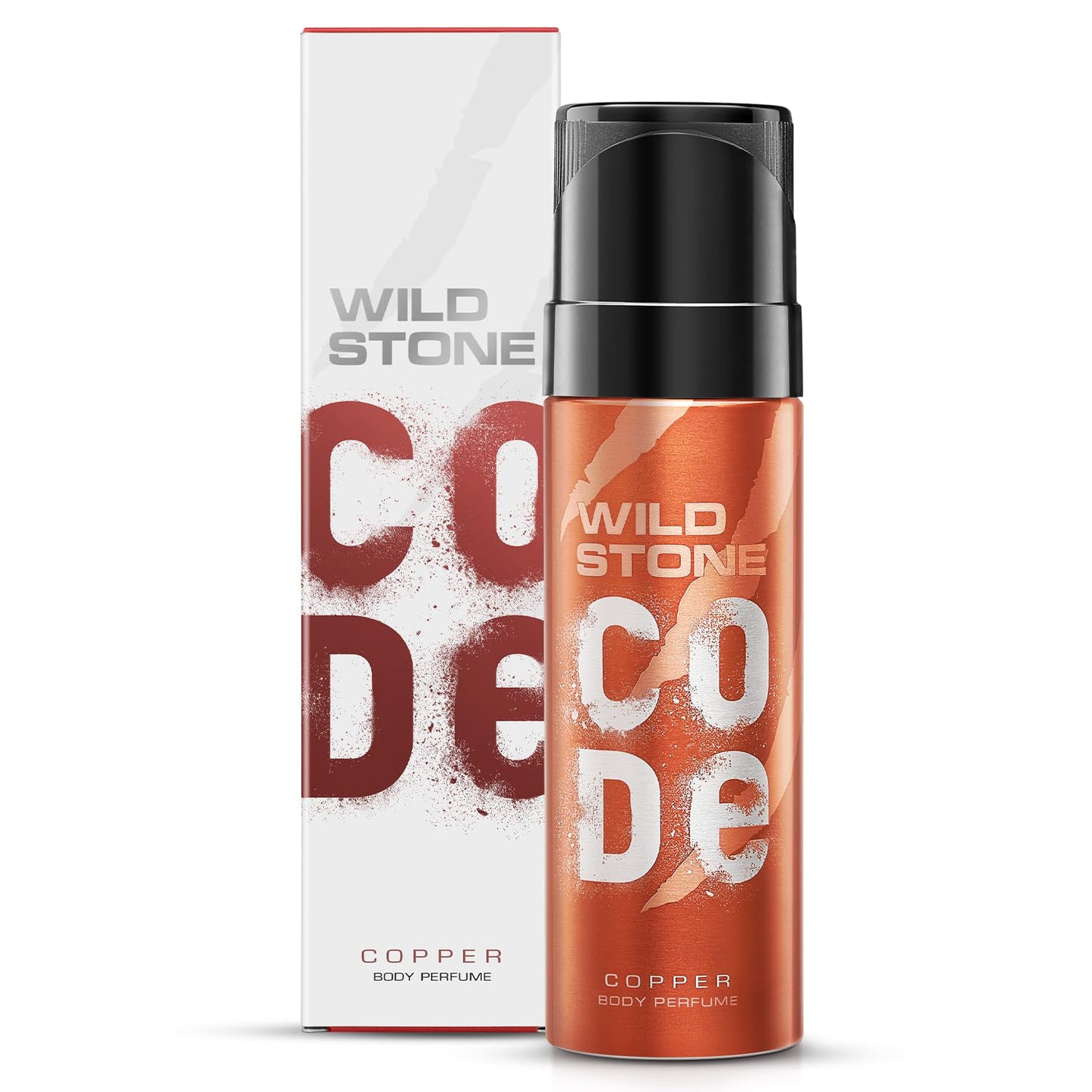 WILD STONE CODE Titanium Long Lasting No Gas Body Perfume For Men, 150Ml, Spray