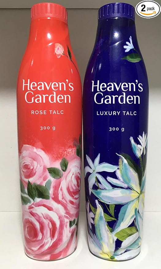 Heaven's Garden Luxury & Rose Talcum Powder for Men and Women, 300 g