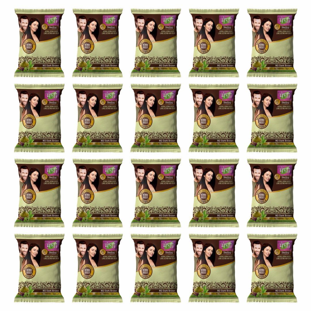'Sterling Naturals Megha Mehandi Hair Care Powder – Megha Mehandi (Pack Of 4) For Natural Hair Color Solution | For Men & Women 45GM