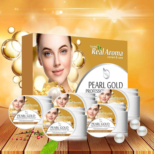 Top Max real Aroma correct and care® Pearl Gold Facial kit (5 in 1)