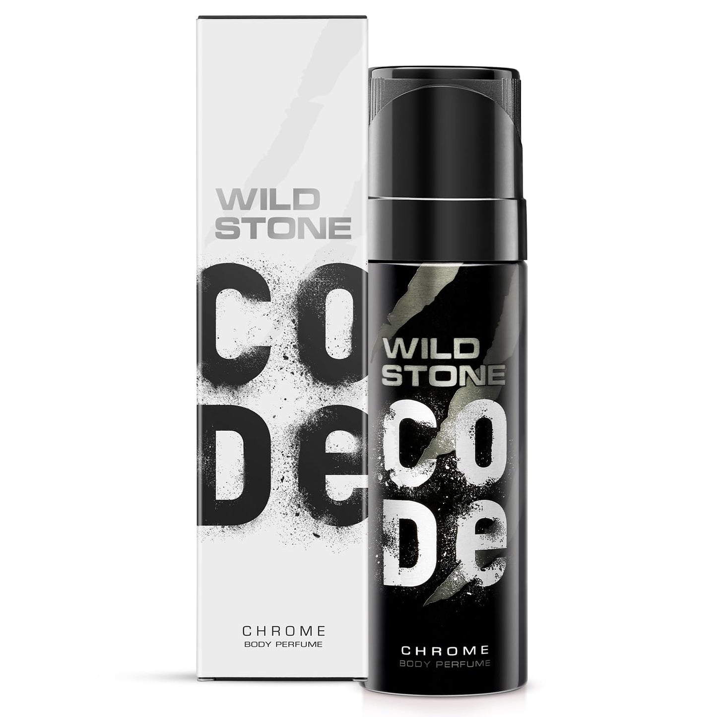 WILD STONE CODE Titanium Long Lasting No Gas Body Perfume For Men, 150Ml, Spray