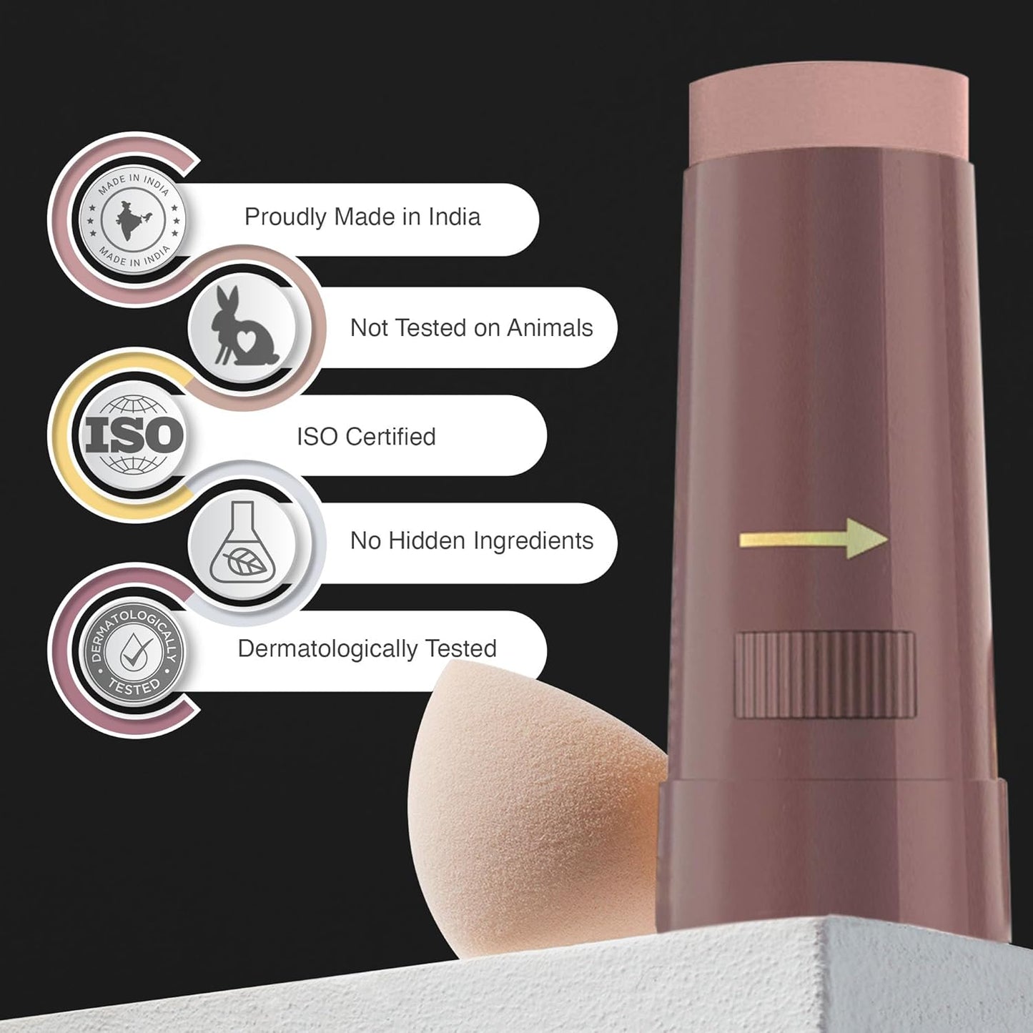 Olivia Waterproof Natural Honey Makeup Cream Concealer Pan Cake, Medium Coverage, For All Skin Types (25G, Shade No.24)