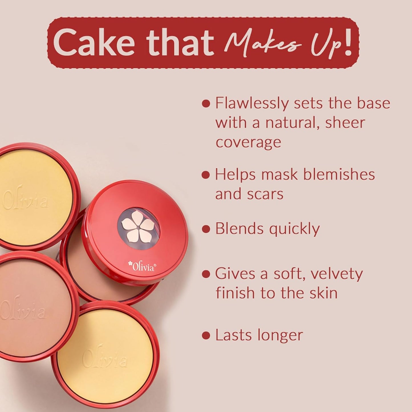 Olivia Waterproof Natural Honey Makeup Cream Concealer Pan Cake, Medium Coverage, For All Skin Types (25G, Shade No.24)