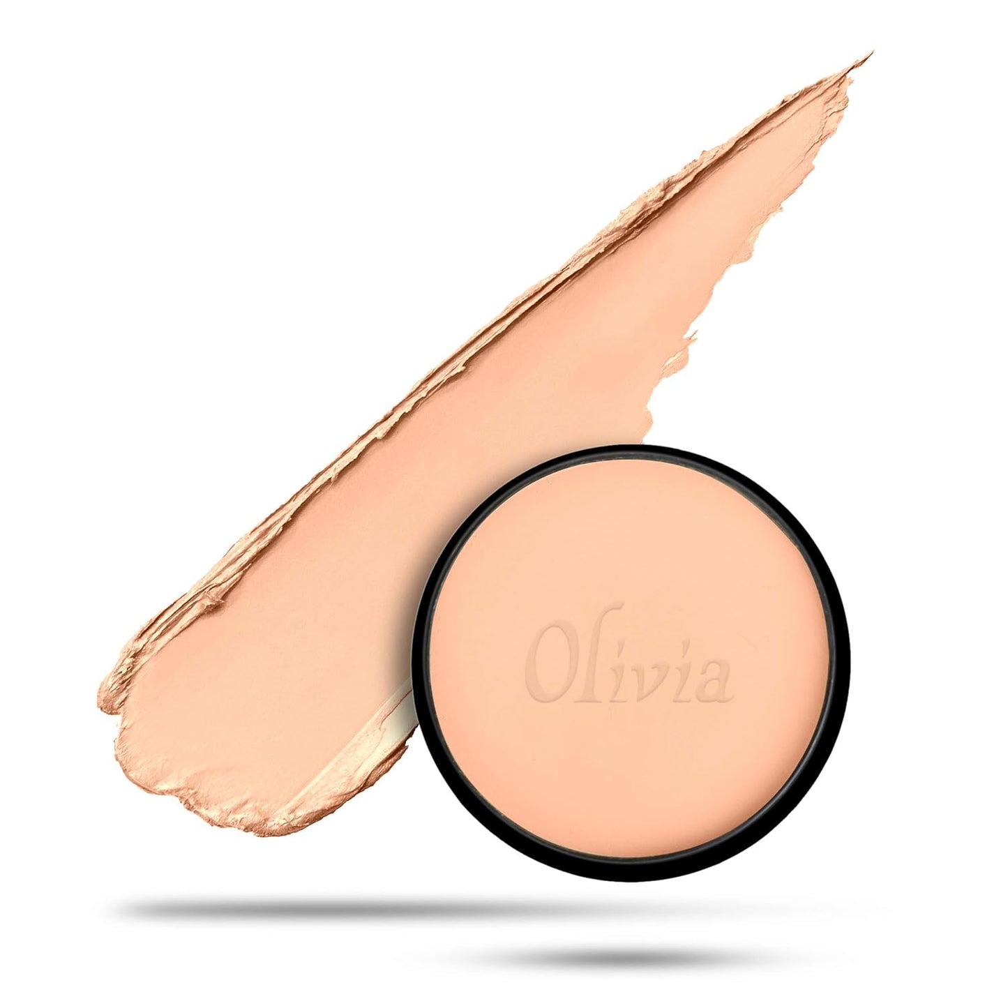 Olivia Waterproof Natural Honey Makeup Cream Concealer Pan Cake, Medium Coverage, For All Skin Types (25G, Shade No.24)