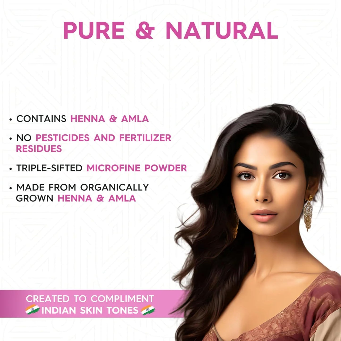 'Sterling Naturals Megha Mehandi Hair Care Powder – Megha Mehandi (Pack Of 4) For Natural Hair Color Solution | For Men & Women 45GM