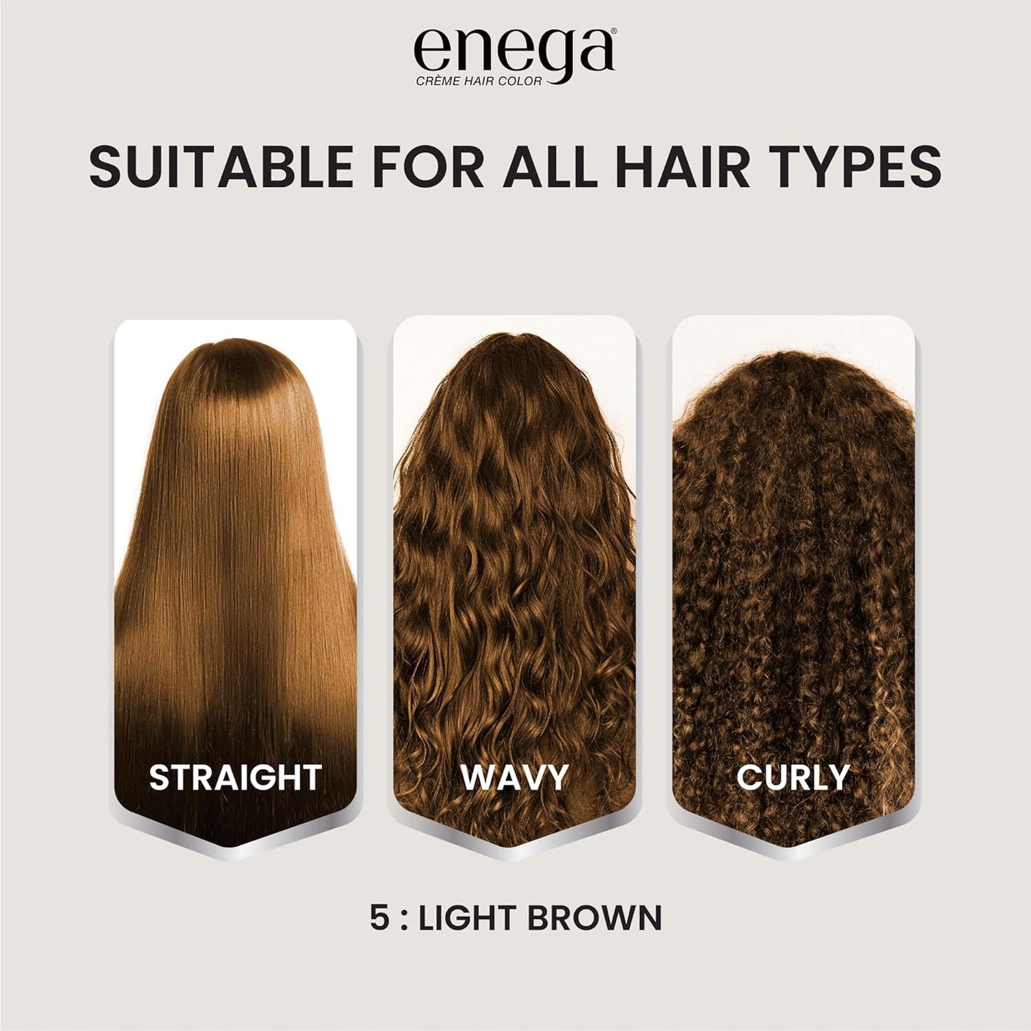 Enega No Ammonia Grey Coverage Long Lasting Creme Hair Color with Argan Oil & Green Tea Extract - Pack of 1(150 ML) (Golden Blonde)