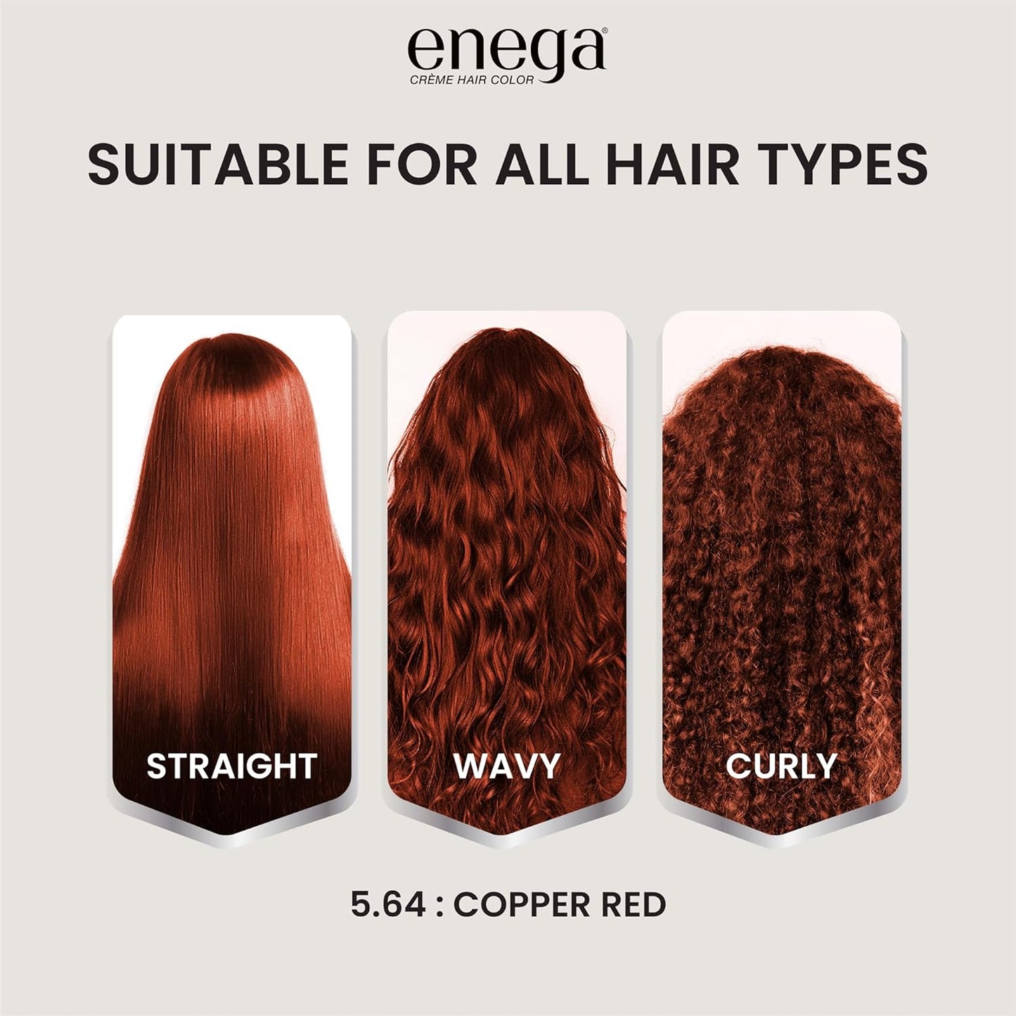 Enega No Ammonia Grey Coverage Long Lasting Creme Hair Color with Argan Oil & Green Tea Extract - Pack of 1(150 ML) (Golden Blonde)