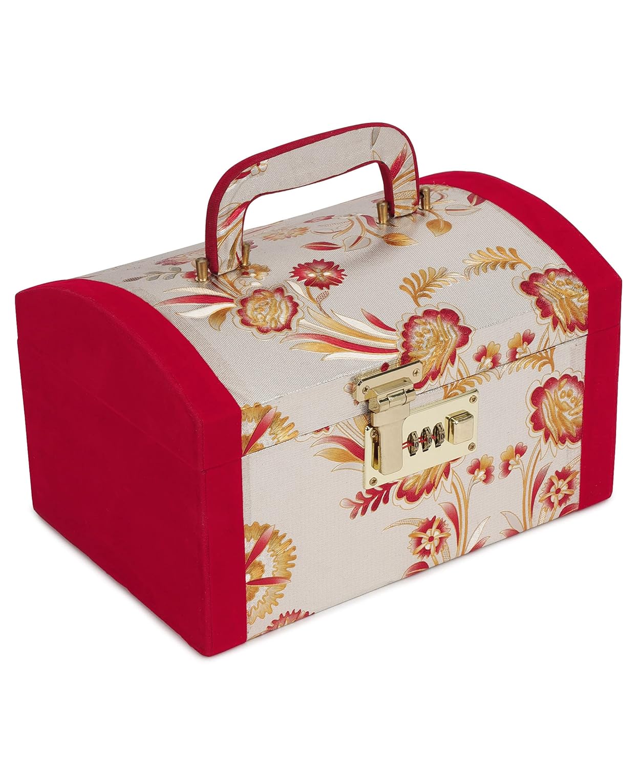 Vararo Palki Box/Cosmetic/Bangle Kit in heavy Hard Coated Material With Lock Make Up Vanity Box Jewellery Box, Vanity Box Vanity Box (Multicolor)
