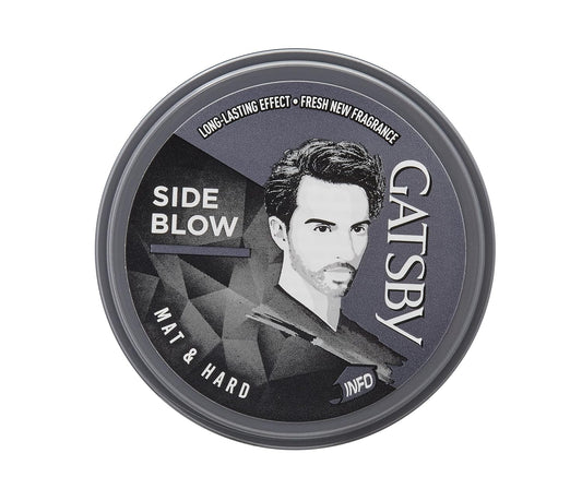 Gatsby Hair Styling Wax - Mat & Hard, For Side Blow Style, Mat Finish, Strong Hold, High Volume, Non Sticky, Easy Wash Off, Anytime Re-Stylable Hair Wax, 75gm