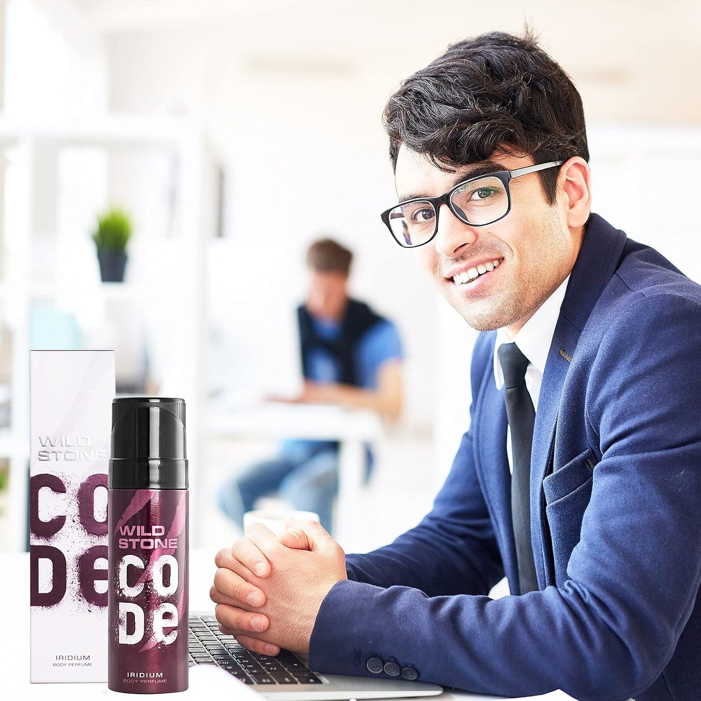 WILD STONE CODE Titanium Long Lasting No Gas Body Perfume For Men, 150Ml, Spray