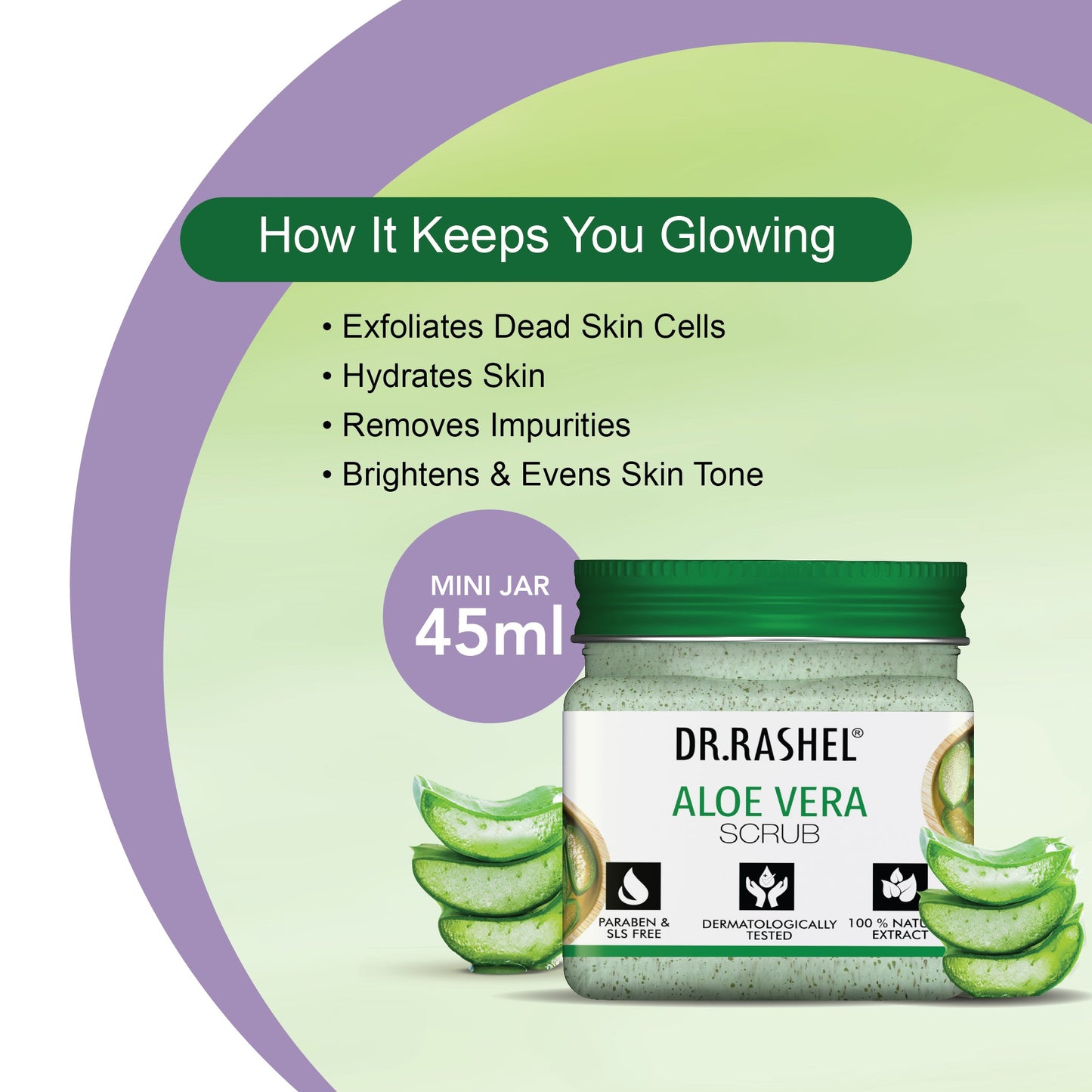 Aloe Vera scrub (Pack Of 2) - 45ml